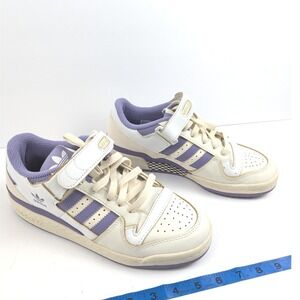 Adidas Forum Low White Purple Leather Sneakers Women's‎ 7.5